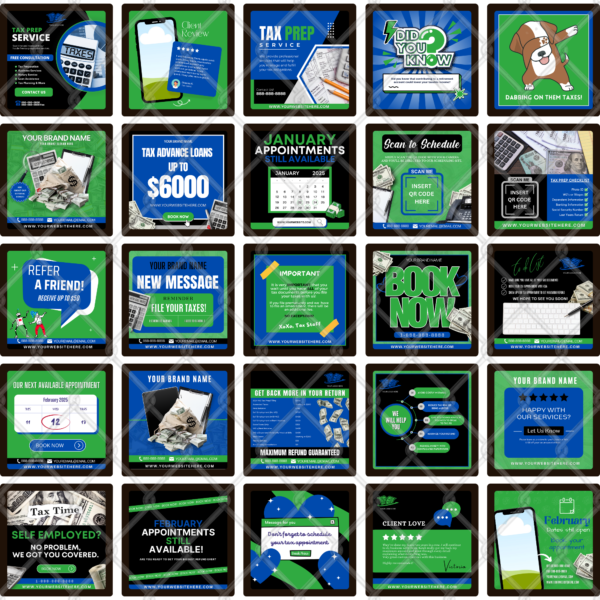 Tax Season Template Bundle 2 (65 Templates Included) - Image 2