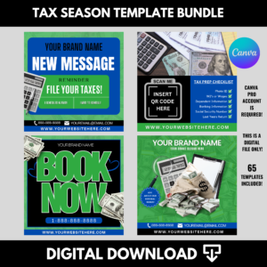 Tax Season Template Bundle 2 (65 Templates Included)