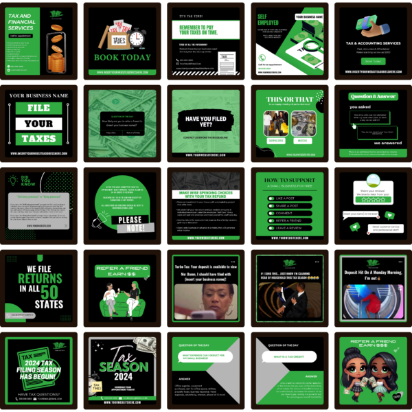Tax Season Template Bundle 1 (75 Templates Included) - Image 4